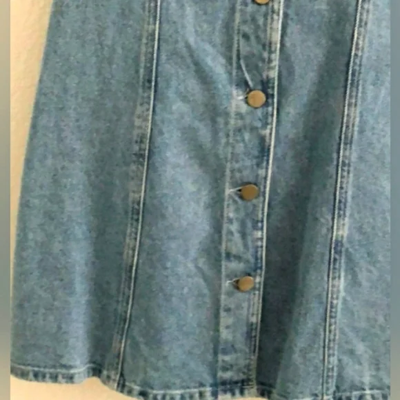 ASOS blue Denim Sleeveless mini dress - Picture 4 of 5